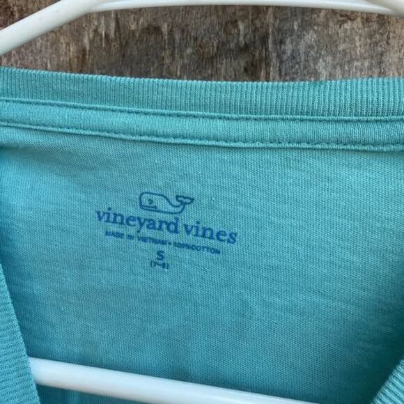 Girls Small 7-8 Vineyard Vines Long Sleeve Shirt Snowboarding Whale Graphic - Picture 3 of 4